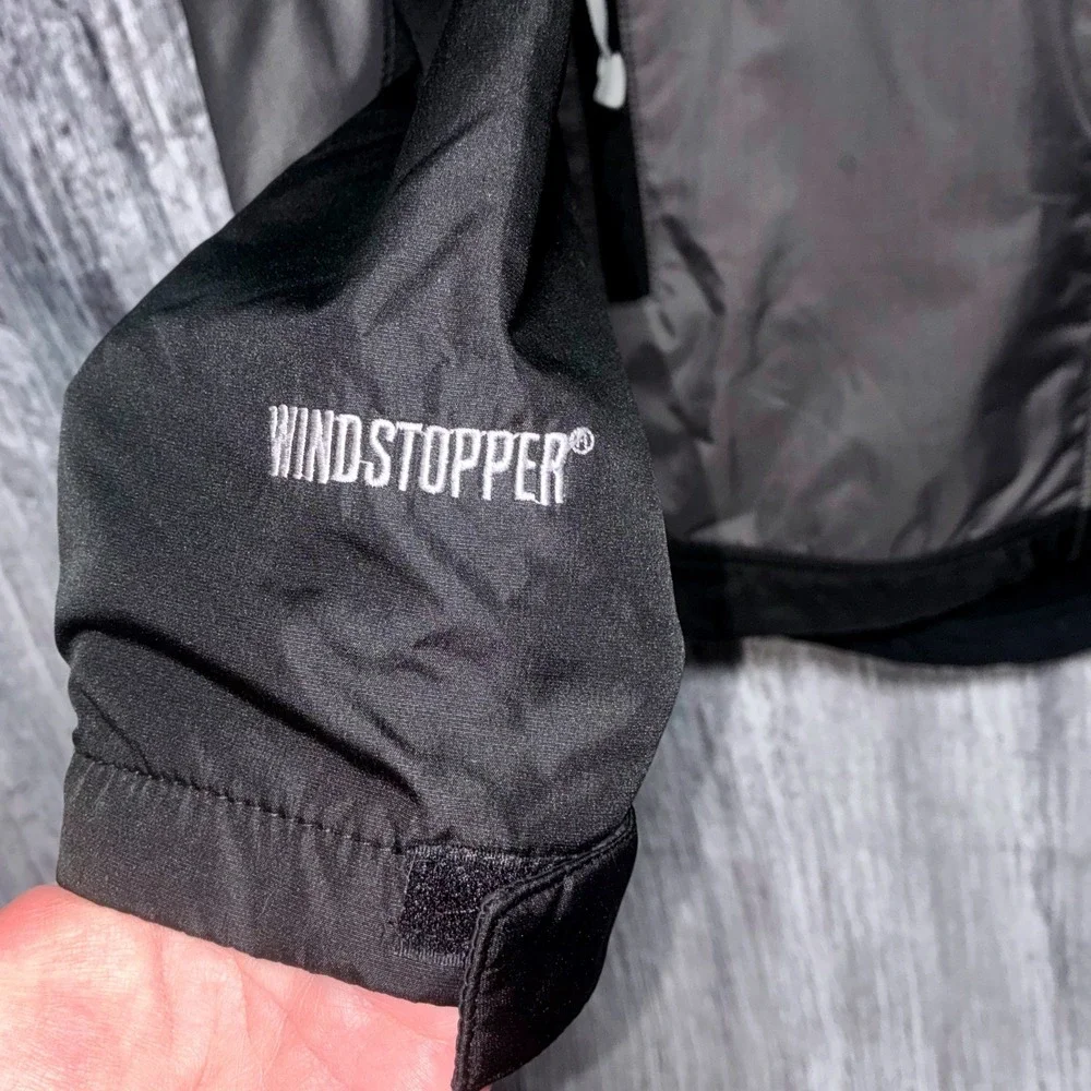 The North Face Summit Series Windstopper Jacket Men's Size L Gray Black Full Zip